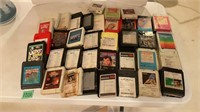 Assorted 8 track tapes