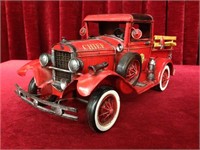 Tin Art 1931 Station 6 Fire Chief Truck Model