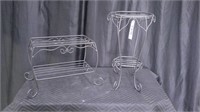 PAIR OF PATIO PLANT STANDS