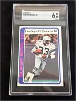 1978 Topps Super Bowl XII card #168  SGC 6