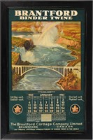 BRANTFORD BINDER TWINE CANADA  PAPER CALENDAR