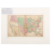 United States and Republic of Texas map