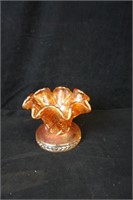 Marigold Carnival Glass Punch Bowl Bottom