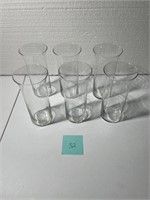 CLEAR GLASS VASES LOT