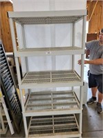 5 TIER PLASTIC SHELVING  [OUT FRONT]