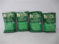 (4) "As Is" Kettle Brand Potato Chips - Yogurt and