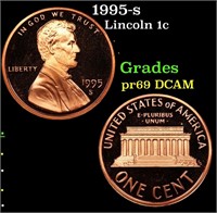 Proof 1995-s Lincoln Cent 1c Grades GEM++ Proof De