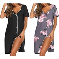 Size Small 1 pc only Ekouaer 2 Pack Nightgowns