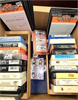 8 Tracks and Cassettes Box Lot