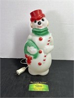 Vintage Christmas Snowman Blow Mold