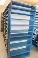 Lot of 7 Adjustable Metal Shelf Units w Dividers