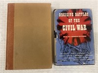 2 Civil War Books:  Decisive Battles Of The