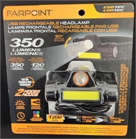 Farpoint USB Rechargeable Head Lamp 350 Lumens