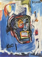 Drawing on paper ,Jean-Michel Basquiat