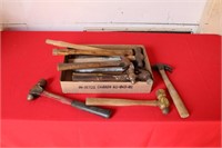 BOX OF MISC. HAMMERS