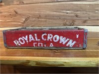 VINTAGE ROYAL CROWN COLA WOOD CRATE