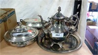 Grouping Of Vintage Silverplate