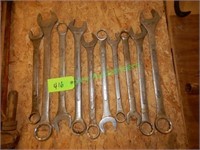 (10) Heavy Duty Combination Wrenches