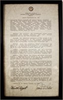 Framed Proclamation