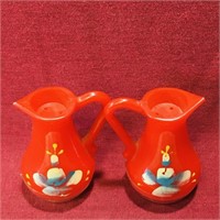 Plastic Pitchers Salt & Pepper Shakers (Vintage)