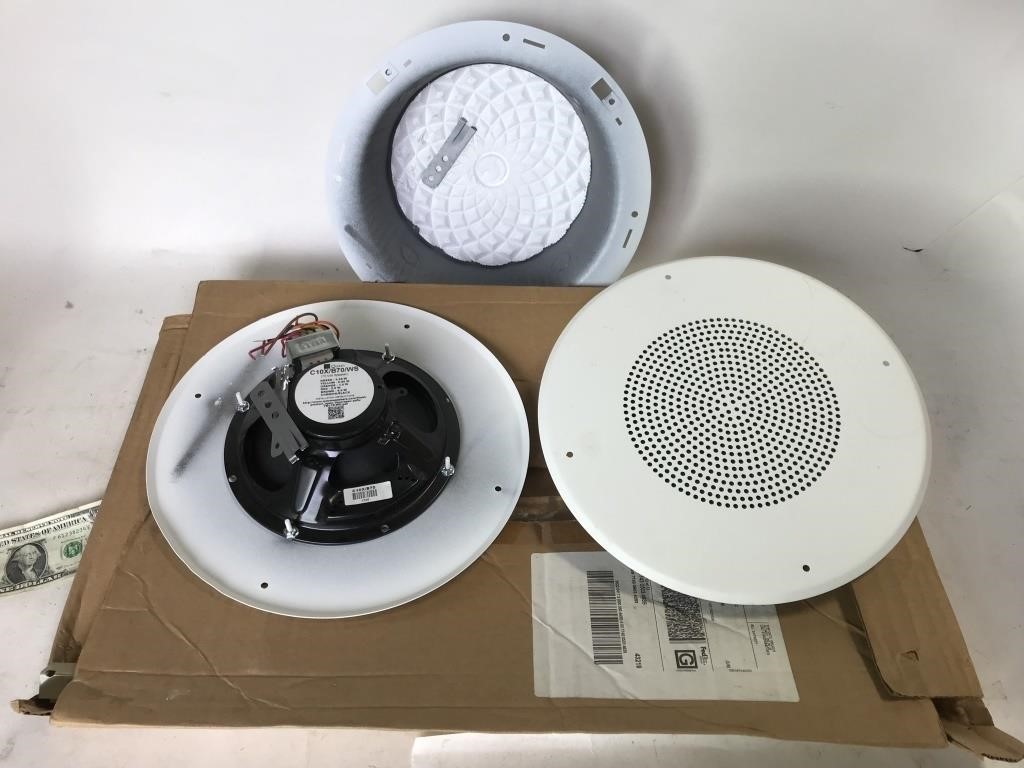 2 pcs 8" Ceiling Speakers with Accessories