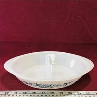 Glasbake Milk Glass Divided Dish (Vintage)