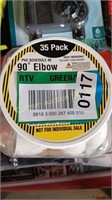 CONTAINER OF PVC SCHEDULE 40 90° ELBOWS