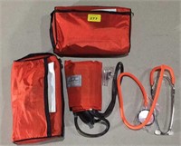 2 stethoscopes/blood pressure cuffs