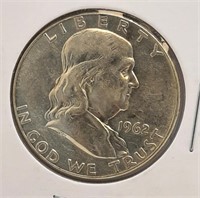 1962 Franklin Half Dollar Coin