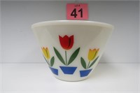 Large Vintage Fire King Tulip Bowl