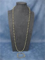Genuine Pearl Bracelet & Necklace