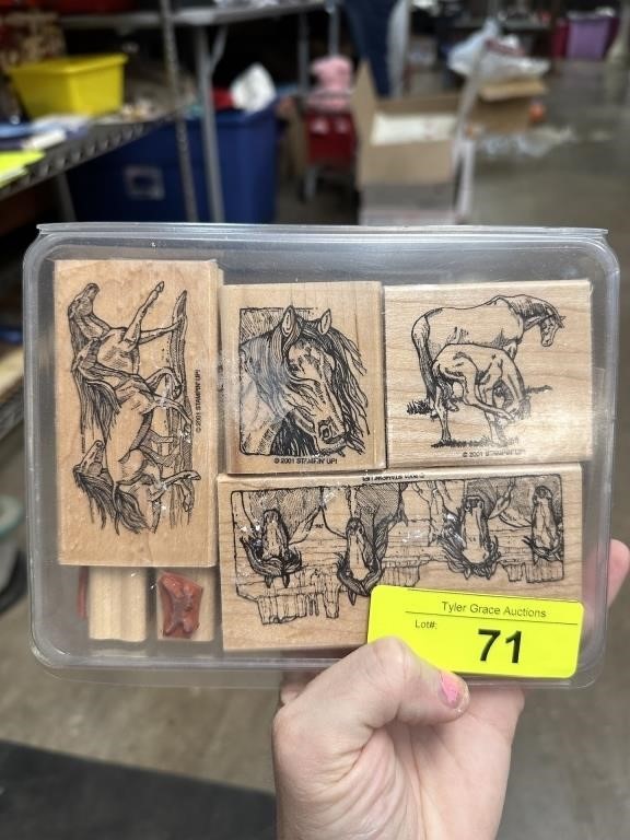 LOT OF HORSE CRAFT STAMPS