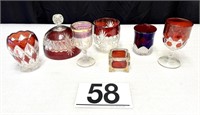 Vintage Flash Glass Lot #1