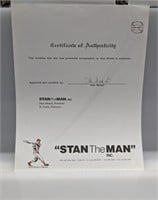 Stan Musial Signed COA Auto Stan The Man Inc