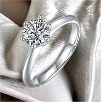 1ct solitaire white gold diamond ring