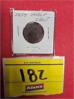 1834 CAPPED BUST HALF CENT
