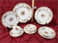 SPODE CHINA - (16) DINNER PLATES, (9) LUNCHEON