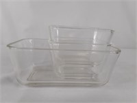 Pyrex Refrigerator Rectangular Clear Dishes (3)