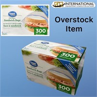 Pack of 300 Click Zipper Sandwich Bags