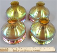 4 Aurene Art Glass Lamp Shades Contemporary