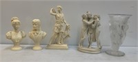 Misc. Bust, Figurines, Vases, etc.