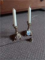 Metal candle holders w/ snuffer