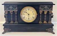 ANTIQUE 1904 SESSIONS MANTLE CLOCK W KEY - WORKS