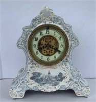 Antique "Waterbury" Ceramic Parlor Clock
