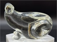 MCM Art Glass Frog Paperweight