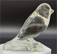Vintage Art Glass Song Bird Paperweight