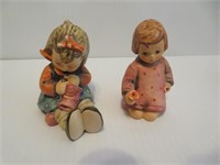2 Cute Goebel W. Germany Figurines 3"