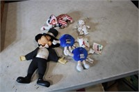 Beanie babies, vintage mickey mouse, M&M's