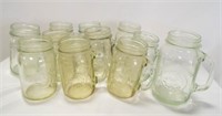 Golden Harvest Drinking Jars with Handles X10