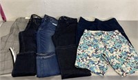 4 Men's Pants & 2 Shorts Waist Size 30, 34, & 36